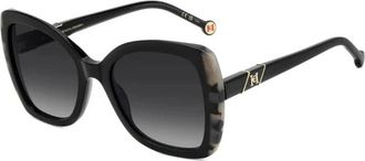 Carolina Herrera Zonnebrillen - Dames - Zonnebrillen - Zwart - 55 MM - Polyester - Accessoires