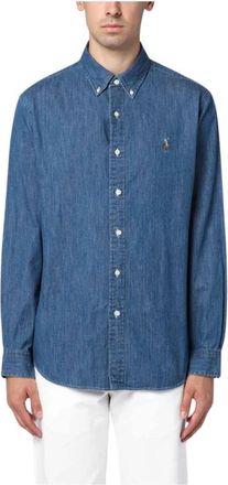 Polo Ralph Lauren Sportshirt - Heren - Spijkeroverhemden - Blauw - XL - Denim - Overhemden
