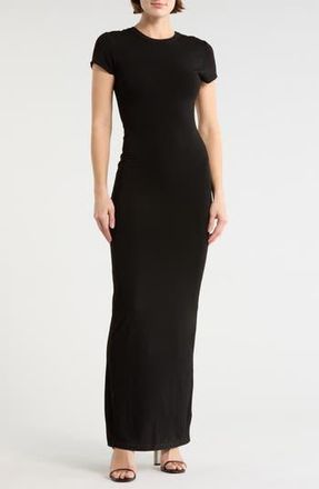 Alice & Olivia Delora Two-Way Cap Sleeve Maxi Dress in Black at Nordstrom Rack, Size 0