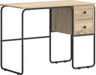 vidaXL Escritorio Con Almacenamiento Roble Sonoma 100 X 50 X 75 Cm Vidaxl