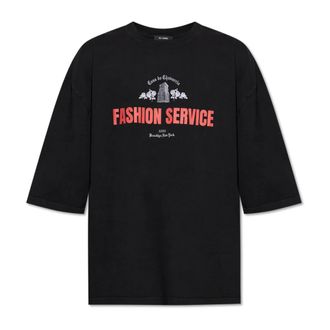 Willy Chavarria T-Shirts, male, Black, Size: S Casa De Chavarria Buffalo T-shirt