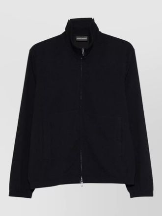 Emporio Armani high neck knit jacket long sleeves