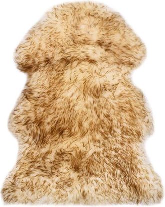 vidaXL Tappeto in Pelle di Montone 60x90 cm Marrone Melange - Vidaxl