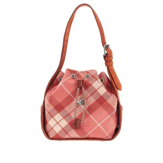 Vivienne Westwood Stacey tartan wool bucket bag Woman One Size