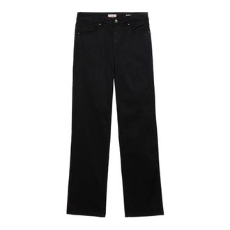 Oltre Regular Broeken - Dames - Straight fit broeken - Zwart - M - Katoen - Broeken