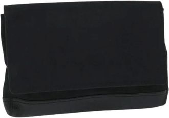 Balenciaga Pre-owned Clutches, female, Black, Size: ONE SIZE Pre-owned Vintage Canvas Clutch