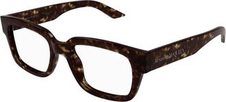 Alexander McQueen Modebril Am 0454O Zwart - Heren - Brillen - Bruin - 52 MM - Accessoires
