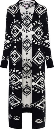 Izia Longcardigan Dames zwart en wit