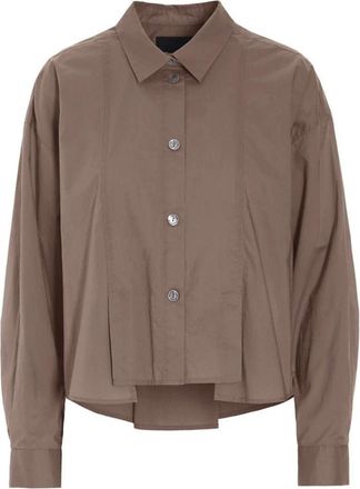 Bitte Kai Rand Shirts - Dames - Overhemden - Bruin - XL - Katoen - Overhemden