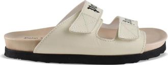 Palm Angels Leather Flat Sandalen - Dames - Sandalen - Beige - 36 EU - Leer - Schoenen