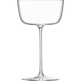 LSA Borough Set of 4 Cocktail Saucers in Clear at Nordstrom