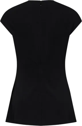 Toteme Womens Jersey Top Black Viscose Tops