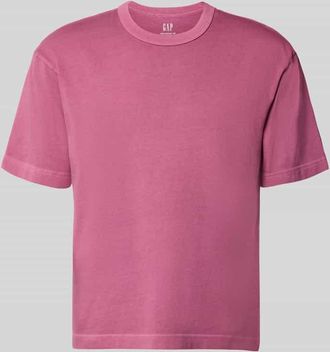 GAP Cropped T-Shirt mit Rundhalsausschnitt in Altrosa, Gr&ouml;&szlig;e XL