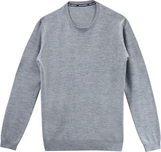 Karl Lagerfeld Maglione Ricamo Cameo - Heren - Ronde hals truien - Grijs - M - Wol - Truien & Vesten