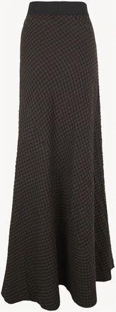 Cortana Nuna Bias-Cut Rok - Dames - Maxi Rokken - Bruin - XS - Wol - Rokken