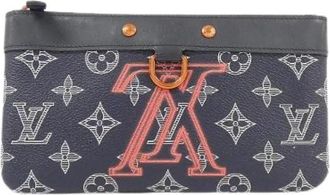 Louis Vuitton Pre-owned Pochette Apollo Monogram Ink Bag - Dames - Vintage Clutch - Blauw - ONE Size - Vintage