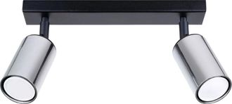 Sollux Lighting Design Deckenlampe Winx 2-Flammig, Chrom