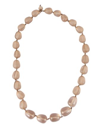 Emporio Armani Irregular Resin Bead Charm Necklace