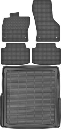 OEM Volkswagen Passat B8 Kombi A Partir De 2014 Set - Alfombrillas De Goma Para Coche + Alfombrilla Para Maletero
