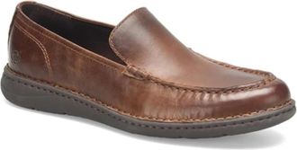 Born Mens Born Thaton BM0016523 Loafer Brown Leather Slip On Casual Shoes JZZ633