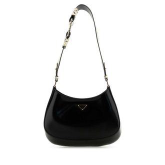 Prada Black Leather Cleo Shoulder Bag
