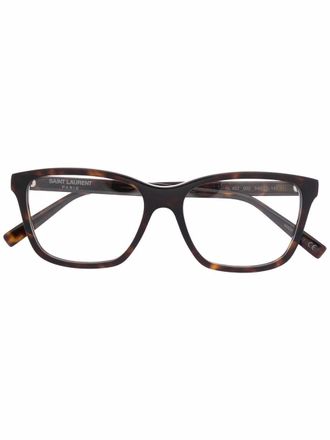 Saint Laurent Eyewear Bril met vierkant montuur - Bruin