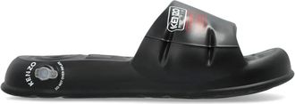 Kenzo Sandali slides con stampa - Nero