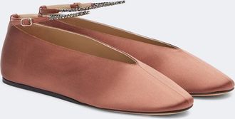 Le Monde Beryl Le Monde B&eacute;ryl Olympia embellished satin ballet flats