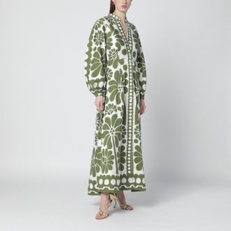 Farm Rio Palermo dress with green print