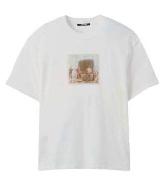 Jacquemus Beige Graphic Crew Neck T-Shirt