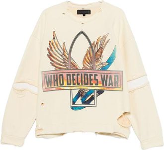 Who Decides War by Ev Bravado Sweaters Yellow