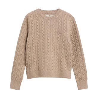 Barbour Jersey de punto trenzado Ashdown - Knitwear - Mujer - Beige - L