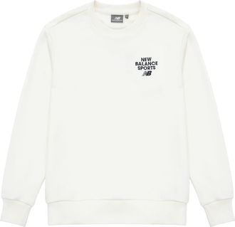 New Balance Sportswear Sweatshirt Asia Sizing White 5CD12023-IV