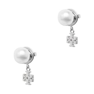 Tory Burch Accessoires, Dames, Grijs, ONE Size, Moondance Oorbellen