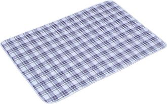OEM S&aacute;bana Protectora Impermeable - Estampado A Cuadros Azules Y Verdes 70 X 90