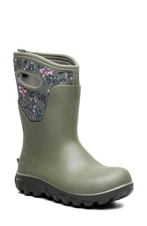 Bogs Classic Seamless Tall Rain Boot in Olive Multi at Nordstrom, Size 7