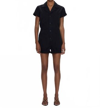Pistola Denim Parker Romper In Fade To Black