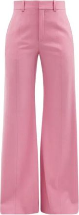 Chlo&eacute; Pink Wide Leg Wool Blend Tailored Trousers Size XS