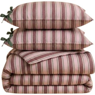 TBCo Cotton Striped Bedding Set in Pink Stripe at Nordstrom, Size Queen