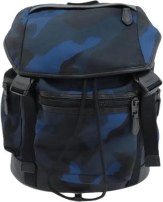 Coach Pre-owned Backpacks, female, Blue, Size: ONE SIZE Pre-owned Nylon Backpack
