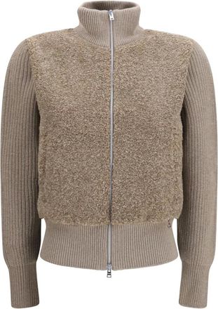 Herno Resort Cardigan - Dames - Jassen - Bruin - Maat: XL Wol