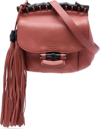 Gucci Pre-owned Gucci Small Leather Bamboo Nouveau Fringe Crossbody Ladies PC5G6O4XCOSD33VP