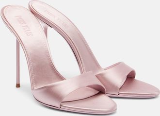 PARIS TEXAS Lidia 105 satin mules