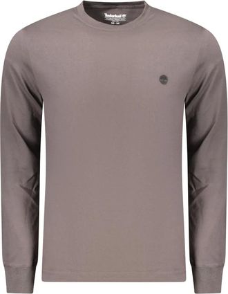 Timberland Dunstan River Slim Geborduurd Longsleeve T-shirt - Heren - Tops - Bruin - Maat: 2XL Katoen