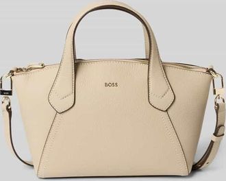 HUGO BOSS Henkeltasche aus echtem Leder Modell LENAH in Beige, Gr&ouml;&szlig;e 1