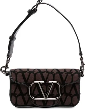 Valentino Pre-owned Valentino Small Toile Iconographe VLogo Loco Satchel Ladies P9RAE490FBRA512T