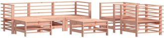 vidaXL 7 Piece Garden Lounge Set Solid Wood Douglas vidaXL