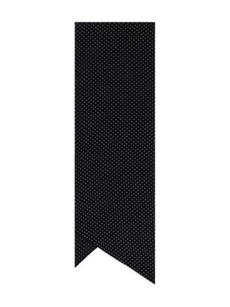 Destin polka-dot pattern scarf - Black