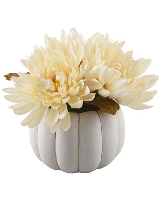 Flora Bunda 4In Ceramic Pumpkin Mums