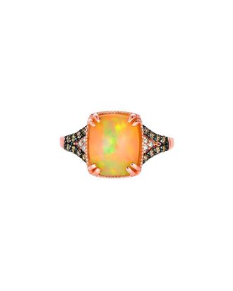 Le Vian Aquaprase 14K Rose Gold 2.24 Ct. Tw. Diamond & Opal Cocktail Ring